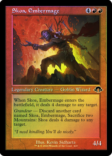 Skoa, Embermage (Retro Frame)\nModern Horizons 3 - Retro Frame\nSingle\nMagic The Gathering
