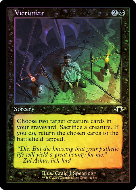 Victimize (Retro Frame)\nModern Horizons 3 - Retro Frame\nSingle\nMagic The Gathering
