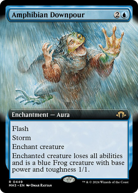 Amphibian Downpour (Extended Art)\nModern Horizons 3 - Variants\nSingle\nMagic The Gathering