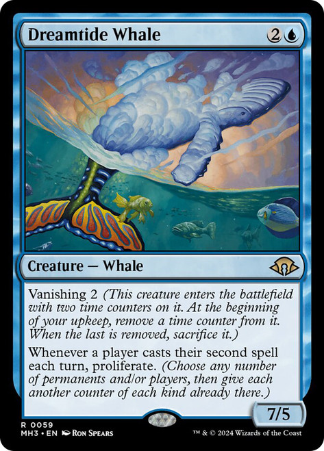 Dreamtide Whale\nModern Horizons 3\nSingle\nMagic The Gathering
