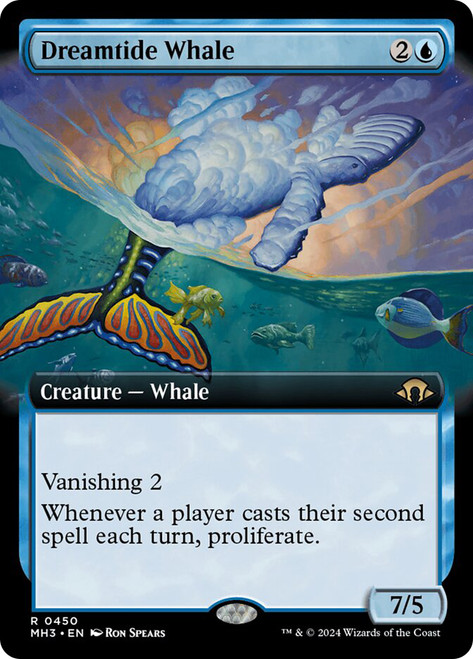 Dreamtide Whale (Extended Art)\nModern Horizons 3 - Variants\nSingle\nMagic The Gathering