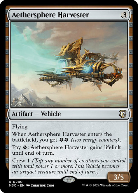 Aethersphere Harvester\nModern Horizons 3 Commander\nSingle\nMagic The Gathering