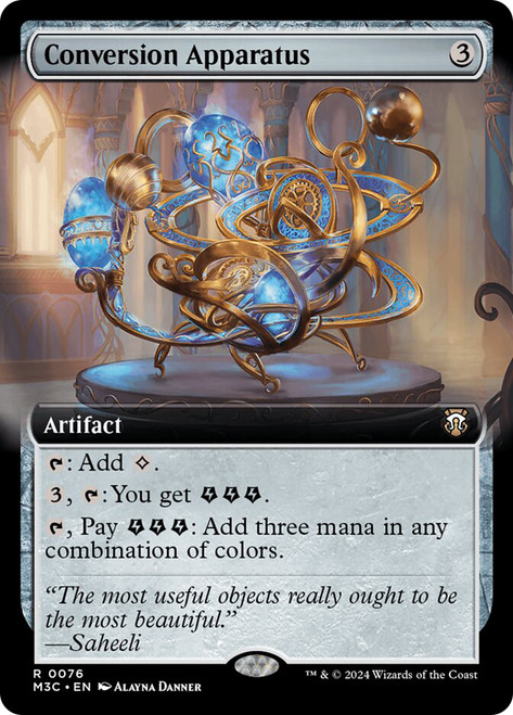 Conversion Apparatus (Extended Art)\nModern Horizons 3 Commander - Variants\nSingle\nMagic The Gathering