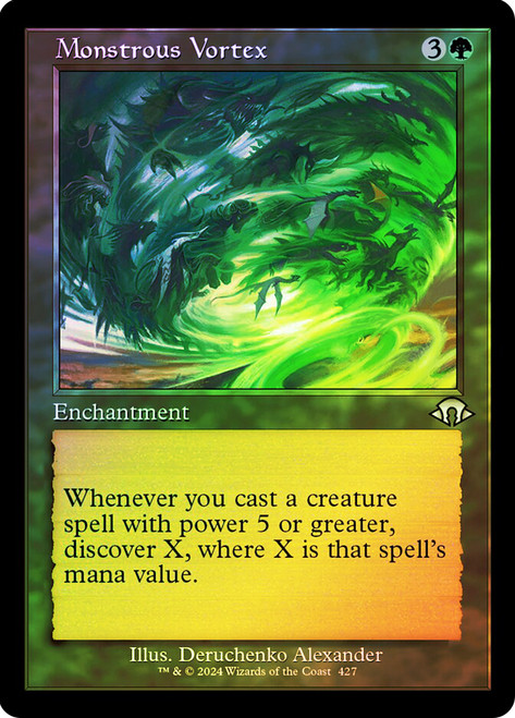 Monstrous Vortex (Retro Frame)\nModern Horizons 3 - Retro Frame\nSingle\nMagic The Gathering