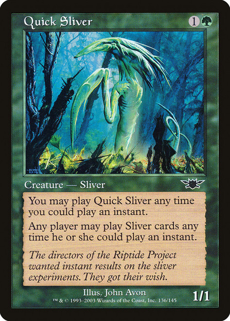 Quick Sliver\nLegions\nSingle\nMagic The Gathering