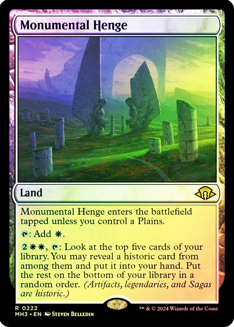 Monumental Henge\nModern Horizons 3\nSingle\nMagic The Gathering