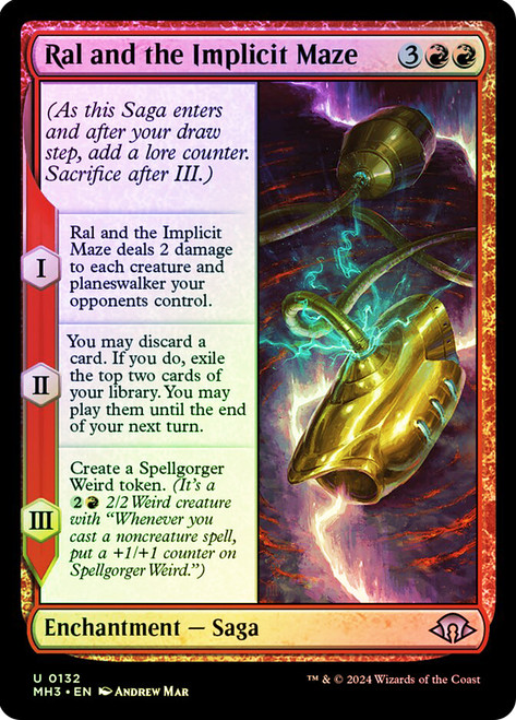 Ral and the Implicit Maze\nModern Horizons 3\nSingle\nMagic The Gathering