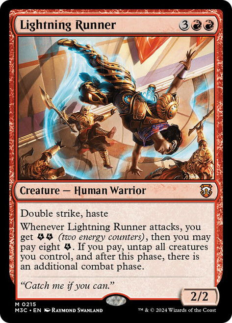 Lightning Runner\nModern Horizons 3 Commander\nSingle\nMagic The Gathering