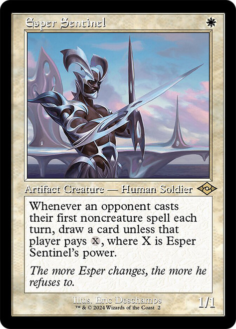 Esper Sentinel (Retro Frame)\nModern Horizons 2 - Retro Frame\nSingle\nMagic The Gathering