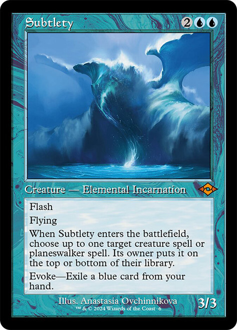Subtlety (Retro Frame)\nModern Horizons 2 - Retro Frame\nSingle\nMagic The Gathering