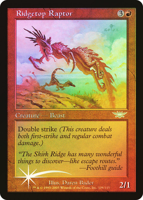 Ridgetop Raptor\nLegions\nSingle\nMagic The Gathering