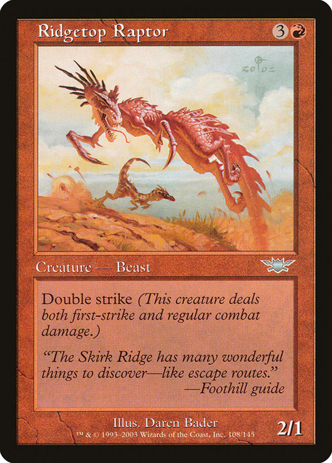 Ridgetop Raptor\nLegions\nSingle\nMagic The Gathering