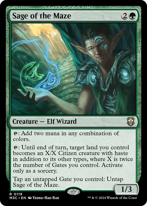 Sage of the Maze\nModern Horizons 3 Commander\nSingle\nMagic The Gathering