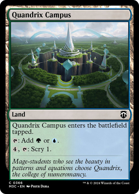 Quandrix Campus\nModern Horizons 3 Commander\nSingle\nMagic The Gathering
