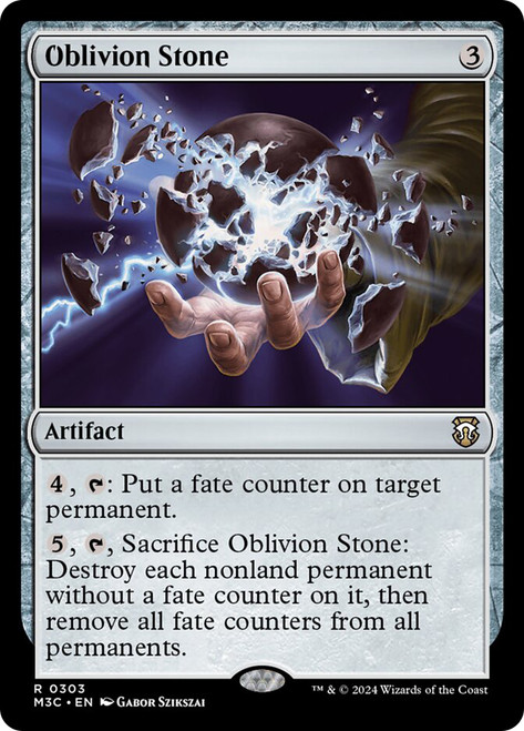 Oblivion Stone\nModern Horizons 3 Commander\nSingle\nMagic The Gathering