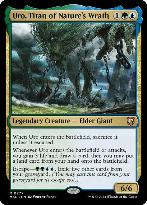 Uro, Titan of Nature's Wrath\nModern Horizons 3 Commander\nSingle\nMagic The Gathering