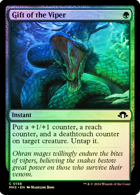 Gift of the Viper\nModern Horizons 3\nSingle\nMagic The Gathering