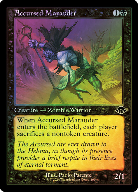 Accursed Marauder (Retro Frame)\nModern Horizons 3 - Retro Frame\nSingle\nMagic The Gathering
