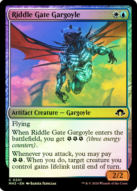 Riddle Gate Gargoyle\nModern Horizons 3\nSingle\nMagic The Gathering