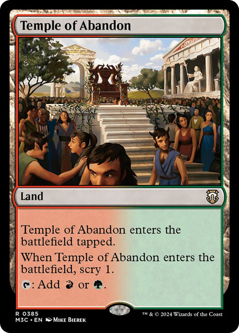 Temple of Abandon\nModern Horizons 3 Commander\nSingle\nMagic The Gathering