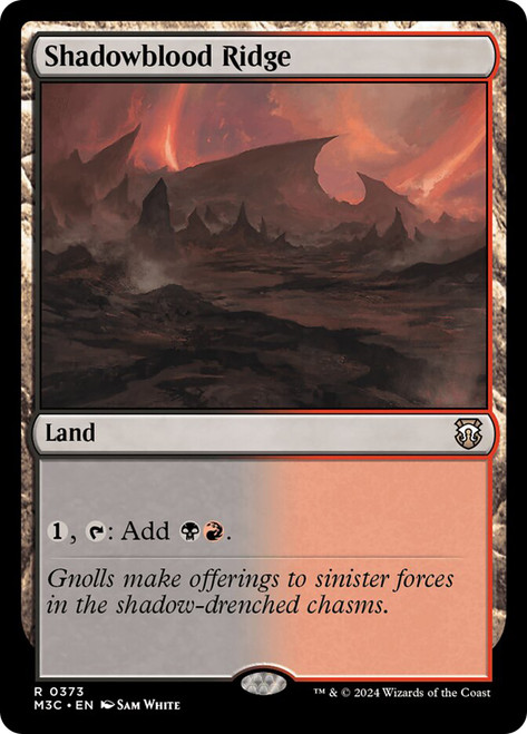 Shadowblood Ridge\nModern Horizons 3 Commander\nSingle\nMagic The Gathering