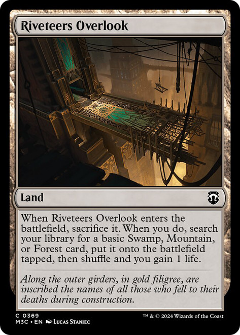 Riveteers Overlook\nModern Horizons 3 Commander\nSingle\nMagic The Gathering