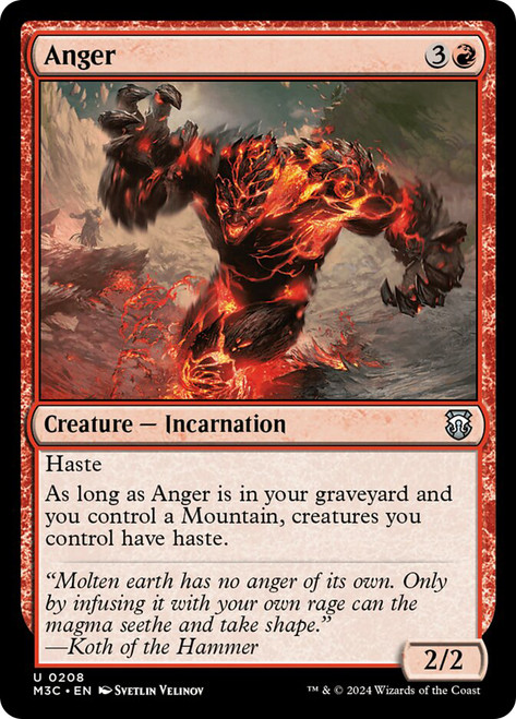 Anger\nModern Horizons 3 Commander\nSingle\nMagic The Gathering
