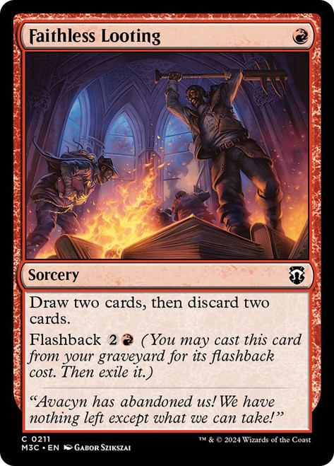 Faithless Looting\nModern Horizons 3 Commander\nSingle\nMagic The Gathering