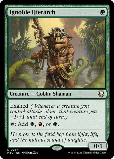 Ignoble Hierarch\nModern Horizons 3 Commander\nSingle\nMagic The Gathering