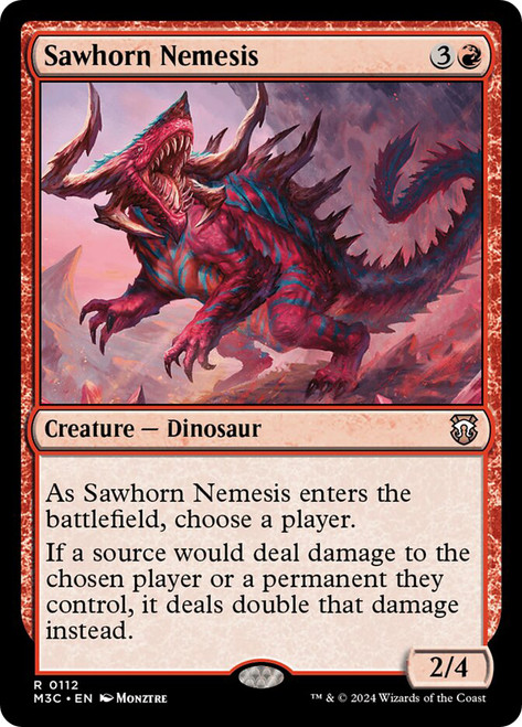 Sawhorn Nemesis\nModern Horizons 3 Commander\nSingle\nMagic The Gathering