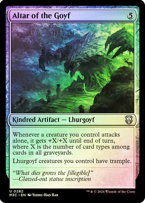 Altar of the Goyf (Ripple Foil)\nModern Horizons 3 Commander - Alternate Foil\nSingle\nMagic The Gathering