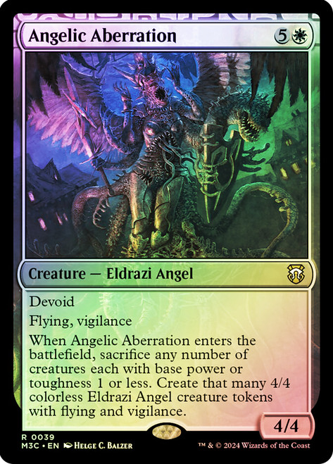 Angelic Aberration (Ripple Foil)\nModern Horizons 3 Commander - Alternate Foil\nSingle\nMagic The Gathering