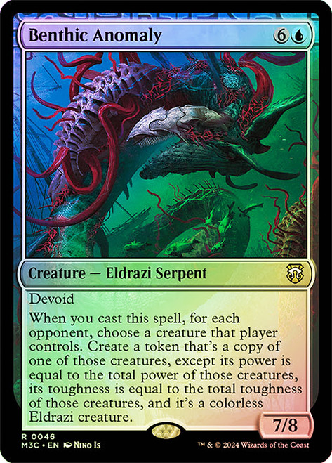 Benthic Anomaly (Ripple Foil)\nModern Horizons 3 Commander - Alternate Foil\nSingle\nMagic The Gathering