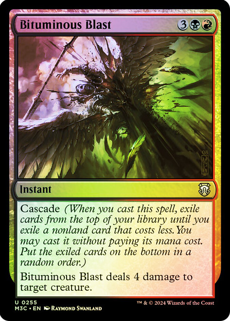 Bituminous Blast (Ripple Foil)\nModern Horizons 3 Commander - Alternate Foil\nSingle\nMagic The Gathering