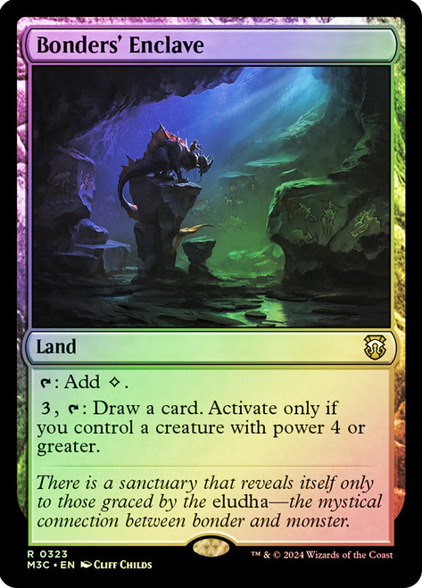 Bonders' Enclave (Ripple Foil)\nModern Horizons 3 Commander - Alternate Foil\nSingle\nMagic The Gathering