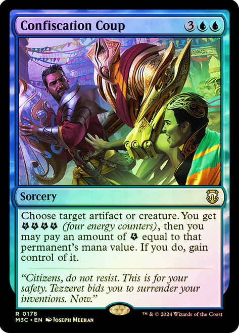 Confiscation Coup (Ripple Foil)\nModern Horizons 3 Commander - Alternate Foil\nSingle\nMagic The Gathering