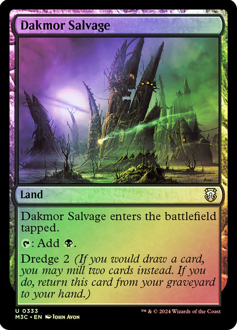 Dakmor Salvage (Ripple Foil)\nModern Horizons 3 Commander - Alternate Foil\nSingle\nMagic The Gathering