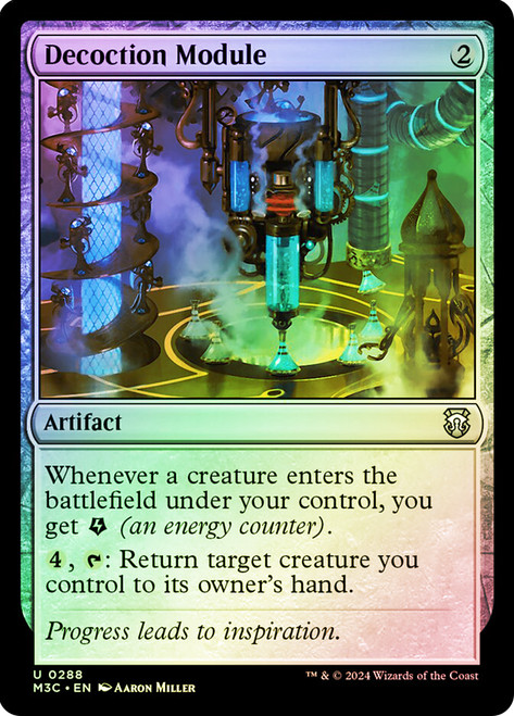 Decoction Module (Ripple Foil)\nModern Horizons 3 Commander - Alternate Foil\nSingle\nMagic The Gathering