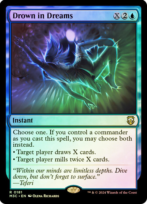 Drown in Dreams (Ripple Foil)\nModern Horizons 3 Commander - Alternate Foil\nSingle\nMagic The Gathering