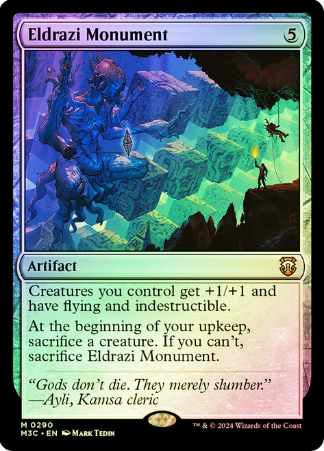 Eldrazi Monument (Ripple Foil)\nModern Horizons 3 Commander - Alternate Foil\nSingle\nMagic The Gathering