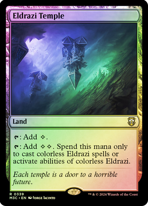 Eldrazi Temple (Ripple Foil)\nModern Horizons 3 Commander - Alternate Foil\nSingle\nMagic The Gathering