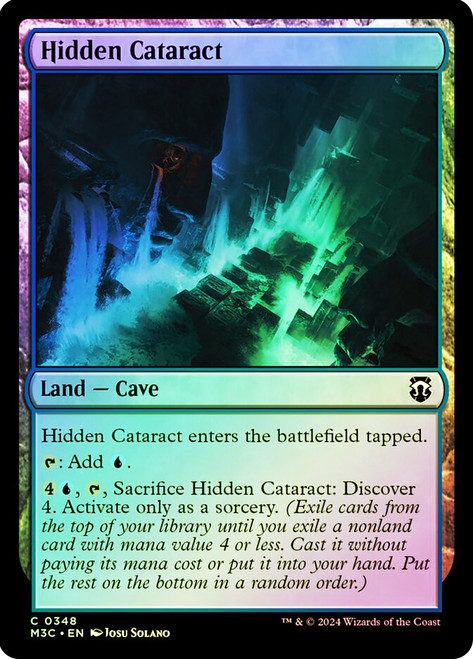 Hidden Cataract (Ripple Foil)\nModern Horizons 3 Commander - Alternate Foil\nSingle\nMagic The Gathering