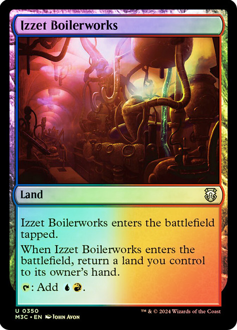 Izzet Boilerworks (Ripple Foil)\nModern Horizons 3 Commander - Alternate Foil\nSingle\nMagic The Gathering