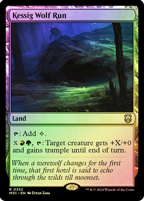 Kessig Wolf Run (Ripple Foil)\nModern Horizons 3 Commander - Alternate Foil\nSingle\nMagic The Gathering