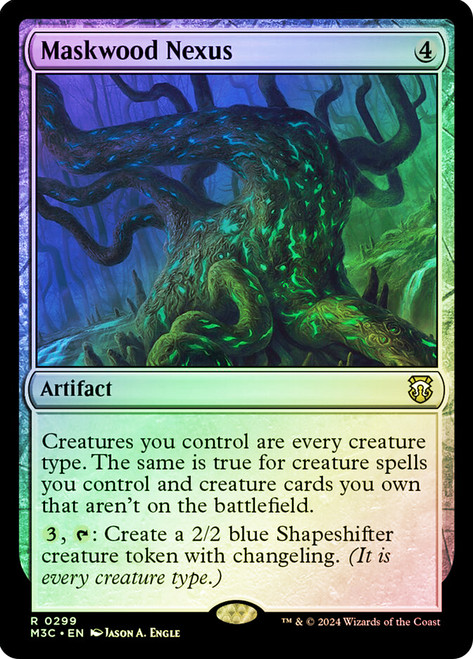 Maskwood Nexus (Ripple Foil)\nModern Horizons 3 Commander - Alternate Foil\nSingle\nMagic The Gathering