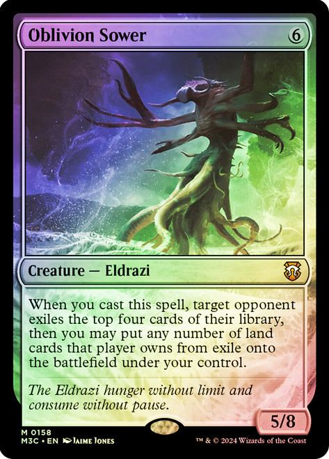 Oblivion Sower (Ripple Foil)\nModern Horizons 3 Commander - Alternate Foil\nSingle\nMagic The Gathering