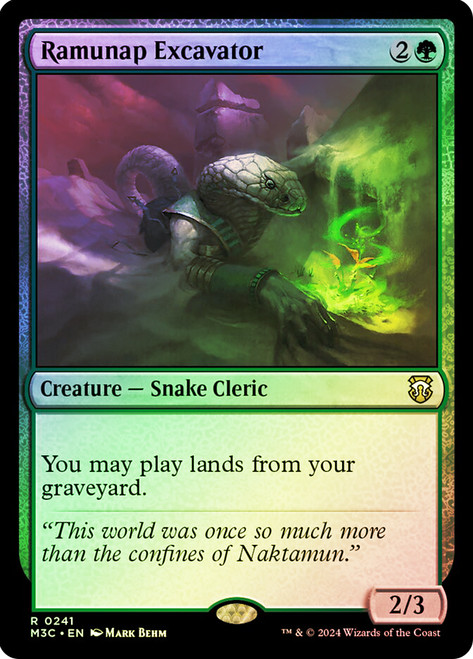 Ramunap Excavator (Ripple Foil)\nModern Horizons 3 Commander - Alternate Foil\nSingle\nMagic The Gathering