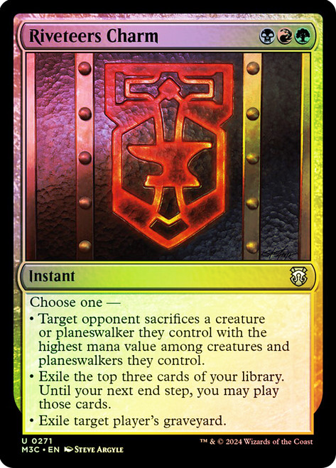 Riveteers Charm (Ripple Foil)\nModern Horizons 3 Commander - Alternate Foil\nSingle\nMagic The Gathering