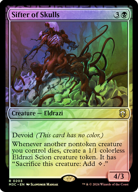 Sifter of Skulls (Ripple Foil)\nModern Horizons 3 Commander - Alternate Foil\nSingle\nMagic The Gathering