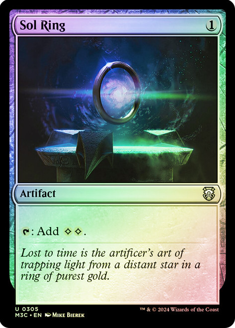 Sol Ring (Ripple Foil)\nModern Horizons 3 Commander - Alternate Foil\nSingle\nMagic The Gathering